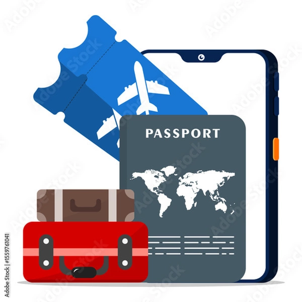 Obraz Online ticket booking and passport checked.