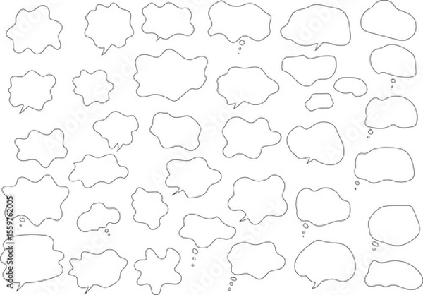 Obraz 悩みのフキダシ