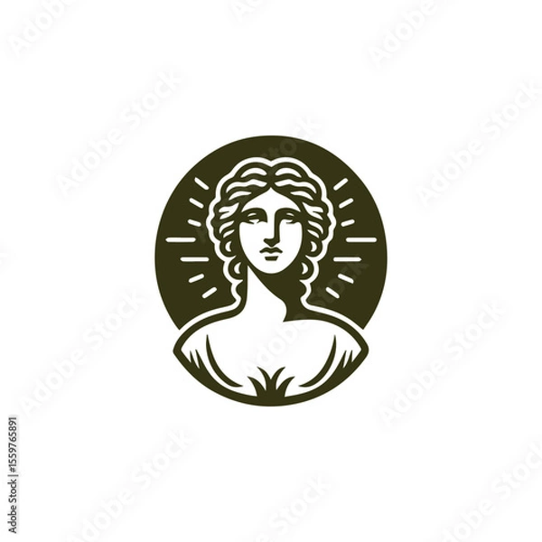 Fototapeta Classic goddess logo
