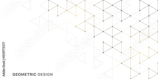 Fototapeta Abstract vector background with a geometric pattern of triangle shapes. Graphic design element 