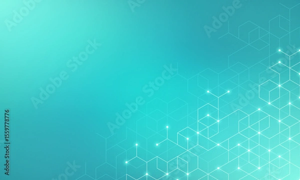 Obraz Abstract vector background with simple geometric figures and dots. Graphic design element and polygonal shape pattern