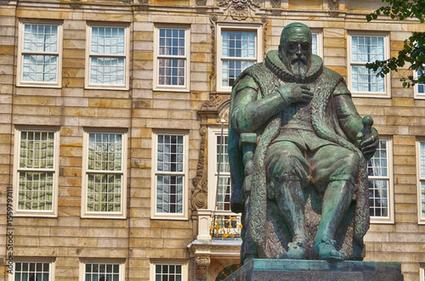 Obraz Statue Johan van Oldenbarnevelt in Den Haag