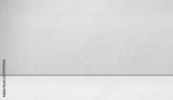 Obraz Background wall white grey studio floor kitchen table platform room gray cement mockup scene light shadow backdrop concrete place product empty loft workshop shelf minimal mockup display