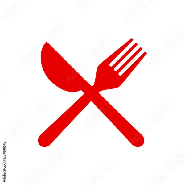 Obraz Spoon and fork icon. Catering icon set. restaurants, canteens, cafes.