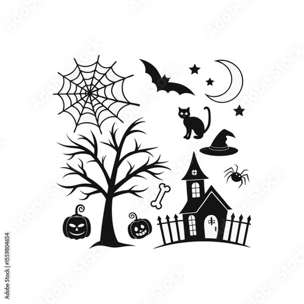 Obraz halloween pumpkin all