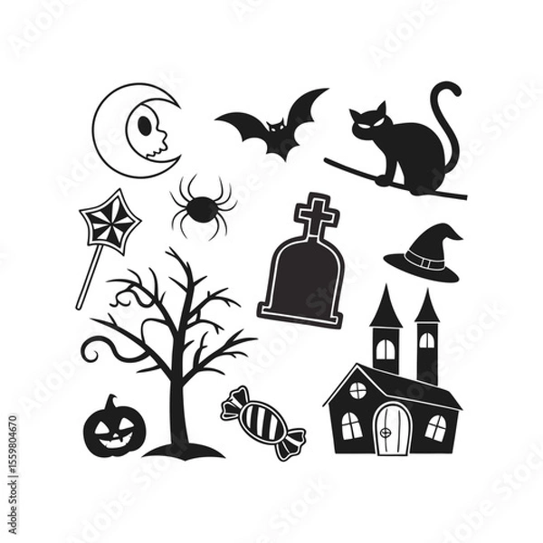 Obraz halloween pumpkin moon