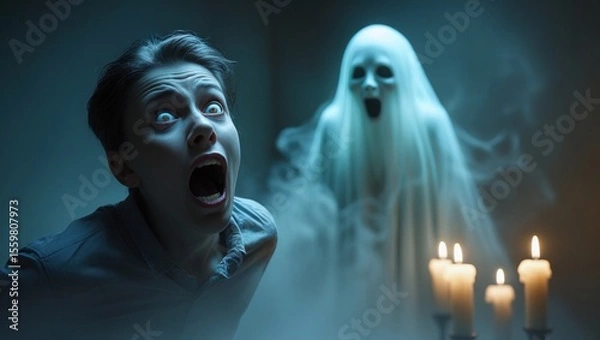 Fototapeta ump scared