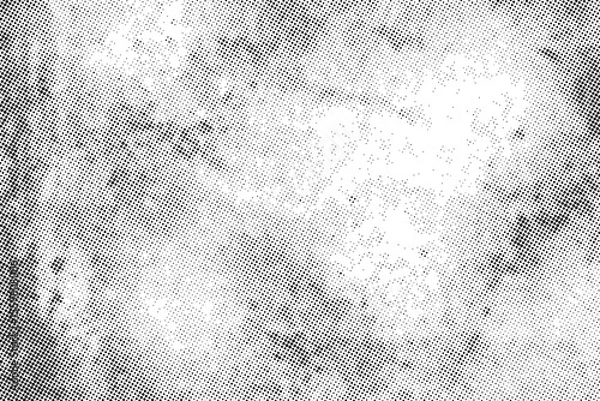 Obraz Black and white halftone dots, circle dots on white background