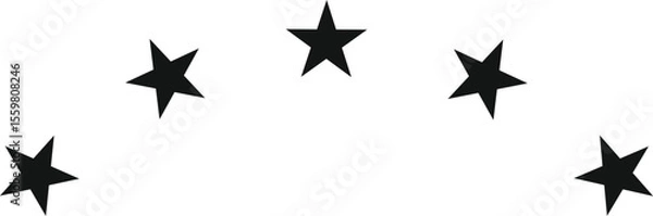 Obraz stars on white background