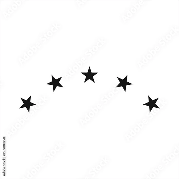 Obraz stars on white background