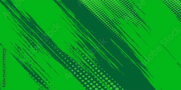 Obraz Dots halftone yellow green color pattern gradient texture background.
