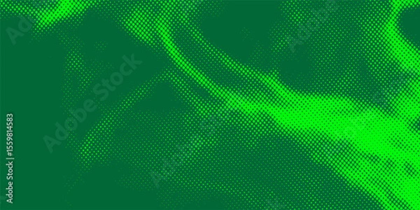 Obraz Dots halftone yellow green color pattern gradient texture background.