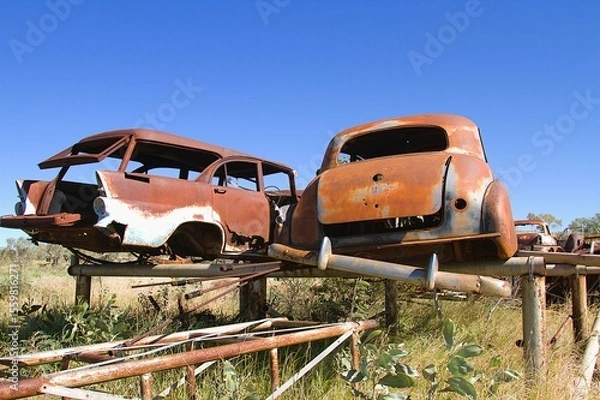 Obraz Old Car Wrecks