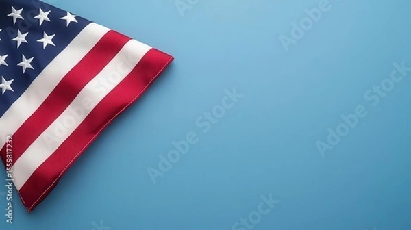 Obraz Military officer presenting a folded flag to family, honoring lost loved ones