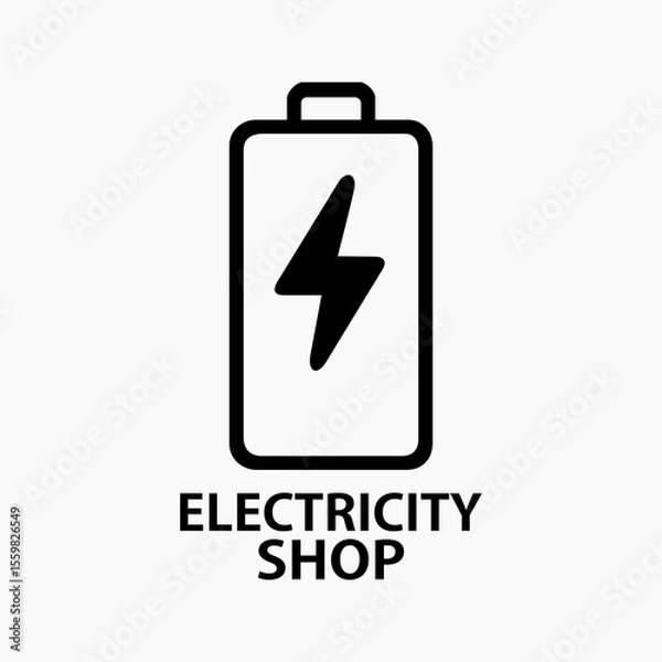 Obraz Electricity Shop Logo