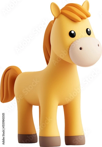 Obraz 귀여운 3d 말