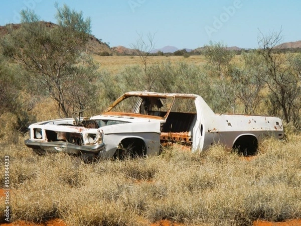 Obraz old abandoned car