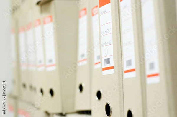 Obraz folders in a row