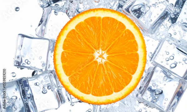 Obraz orange in icecube