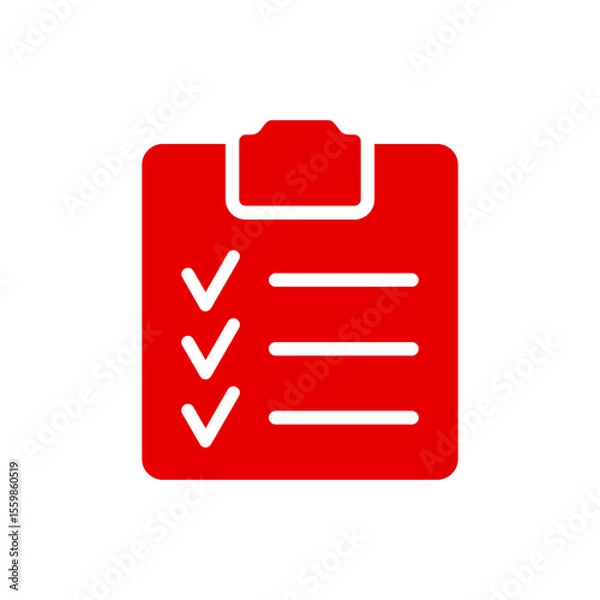 Obraz Order form vector illustration. Checklist for time, icon. logo