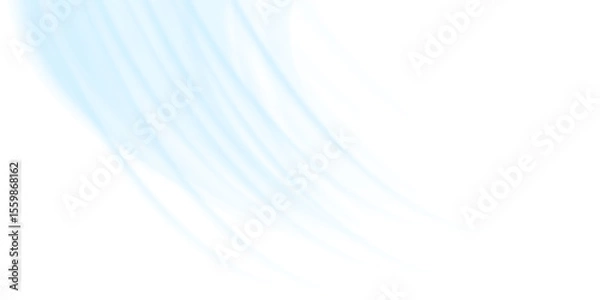 Fototapeta Air flow set of vector elements on a white background. Abstract light effect blowing from an air conditioner, purifier or humidifier. Dynamic blurred flow motion