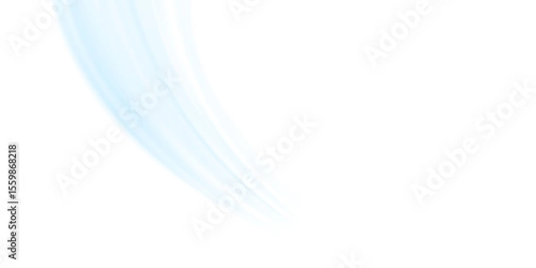 Fototapeta Air flow set of vector elements on a white background. Abstract light effect blowing from an air conditioner, purifier or humidifier. Dynamic blurred flow motion