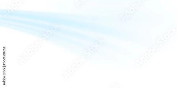 Fototapeta Air flow set of vector elements on a white background. Abstract light effect blowing from an air conditioner, purifier or humidifier. Dynamic blurred flow motion