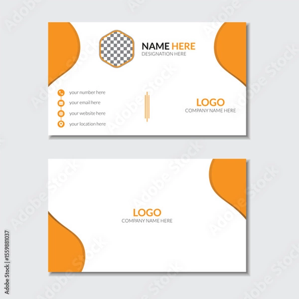 Obraz Business Card Mockup Template.
