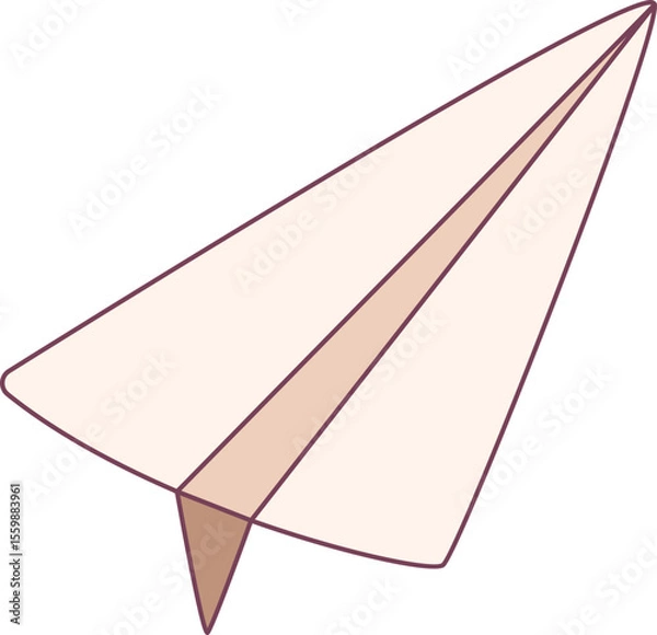 Obraz Paper Plane illustration, perfect for design graphic needs