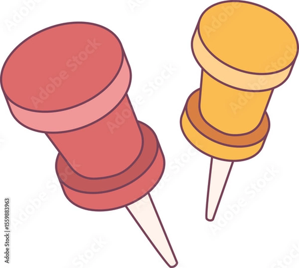 Obraz Pin illustration, perfect for design graphic needs