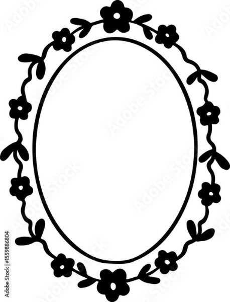 Obraz hand drawn decorative frame