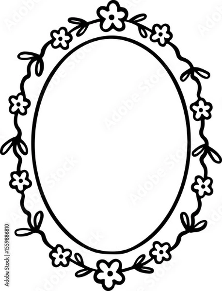 Obraz hand drawn decorative frame