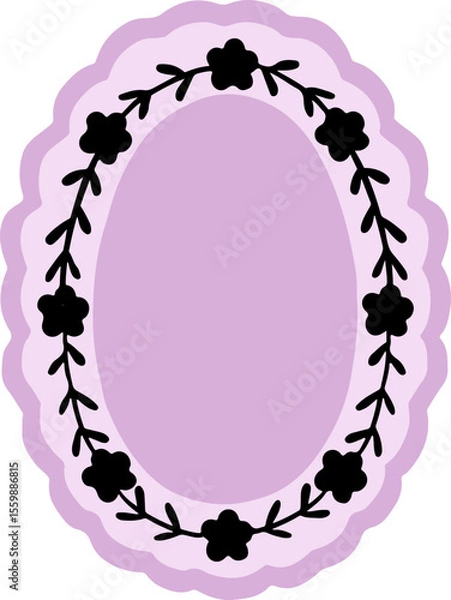 Obraz hand drawn decorative frame