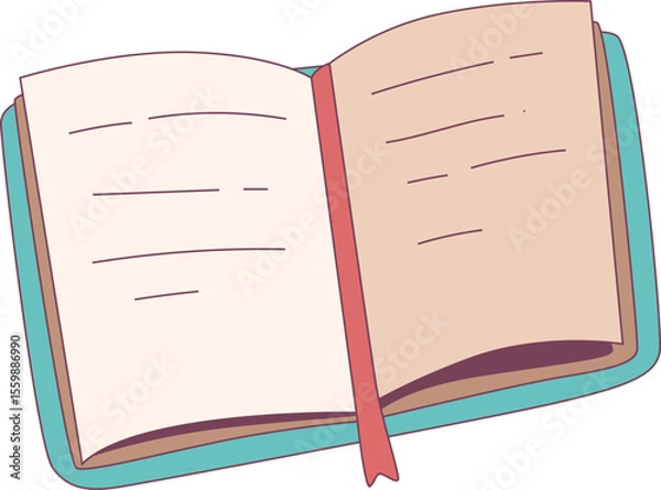 Obraz Book illustration, perfect for design graphic needs
