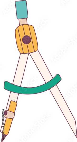 Obraz Compass illustration, perfect for design graphic needs