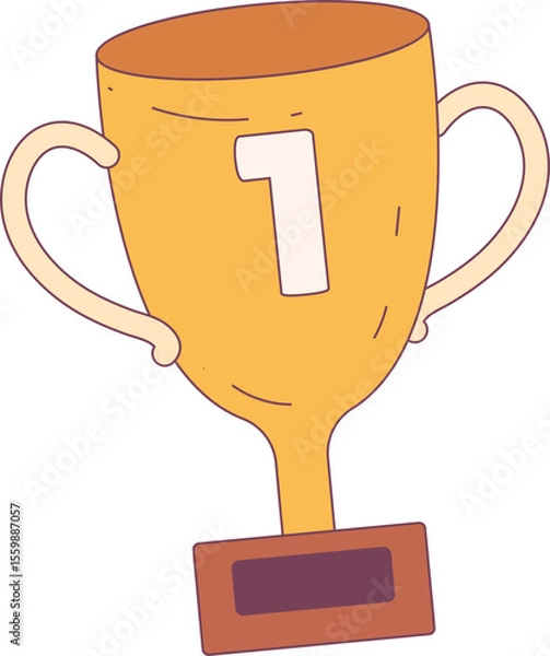 Obraz Trophy illustration, perfect for design graphic needs