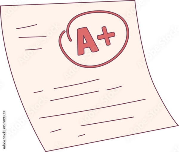 Obraz Assigment Paper illustration, perfect for design graphic needs