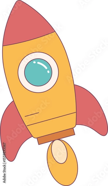 Obraz Rocket illustration, perfect for design graphic needs