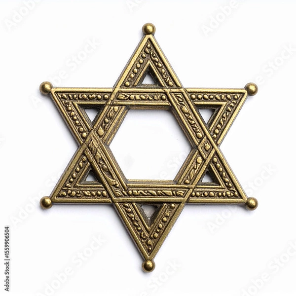 Obraz gold star of david