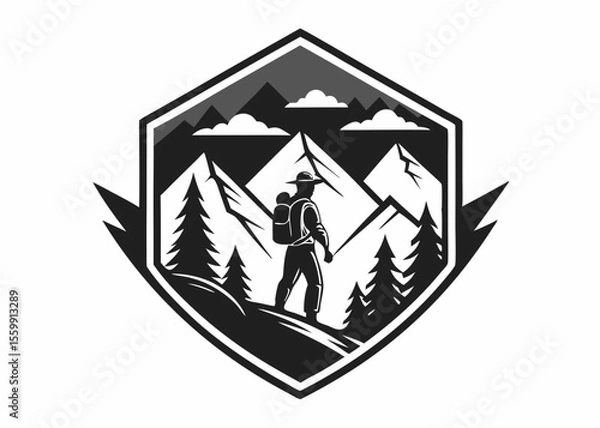 Fototapeta moutain logo