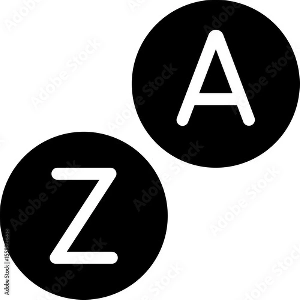 Obraz Alphabetical Order Illustration