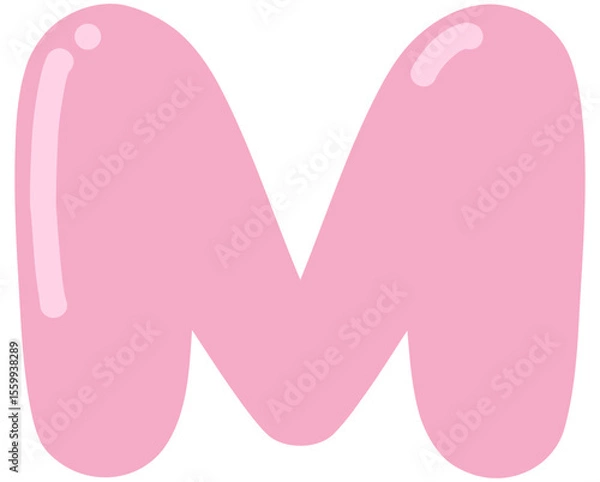 Obraz Alphabet of Shiny Balloon M