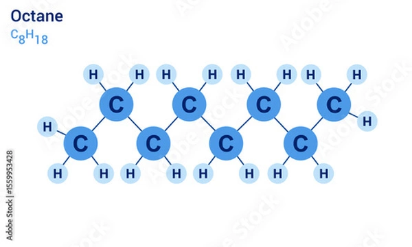 Obraz Molekularstruktur Octan