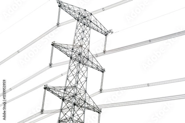 Obraz grid ultra-high-voltage distribution towers in Chongqing region, China