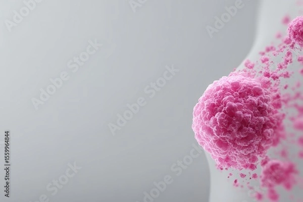 Fototapeta Detailed Mammogram Scan Illustrating Breast Tissue Abnormalities