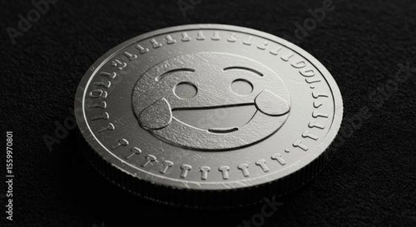 Obraz coin with emoji symbol