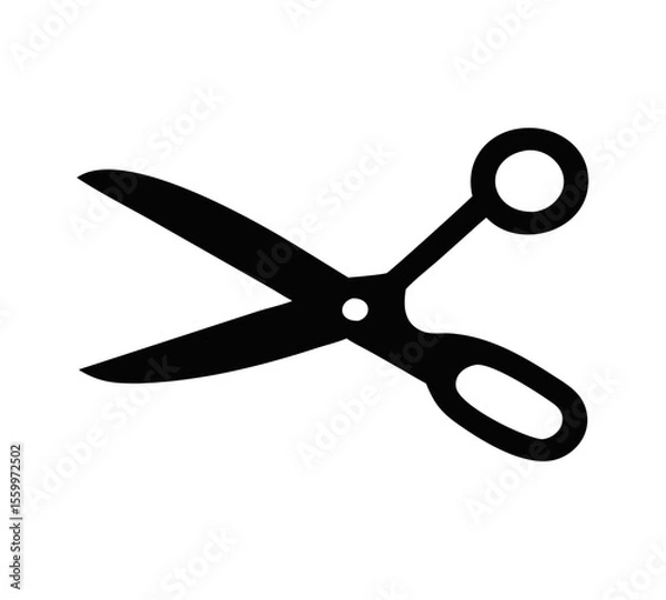 Obraz Scissors silhouette icon. Vector illustration
