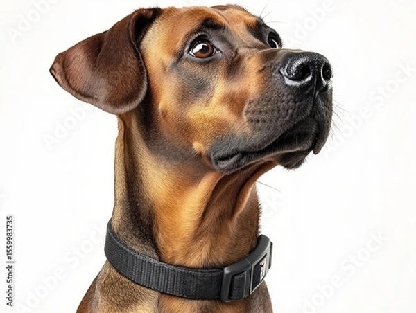 Fototapeta Close-up of a dog with a collar