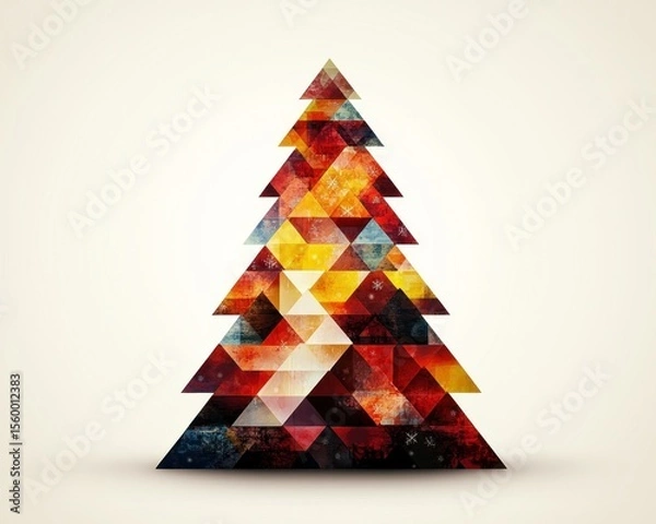 Fototapeta Abstract Christmas tree design (1)