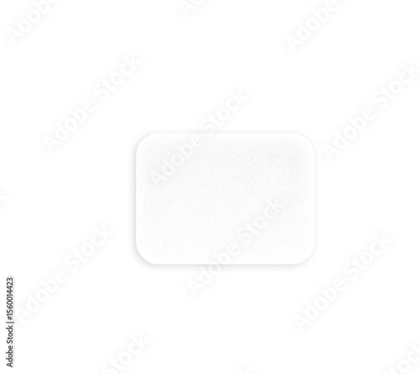 Obraz Transparent glassmorphism card with transparent glass frame PNG. Realistic Frosted glass morphism effect with blurred abstract gradient rectangle shape.